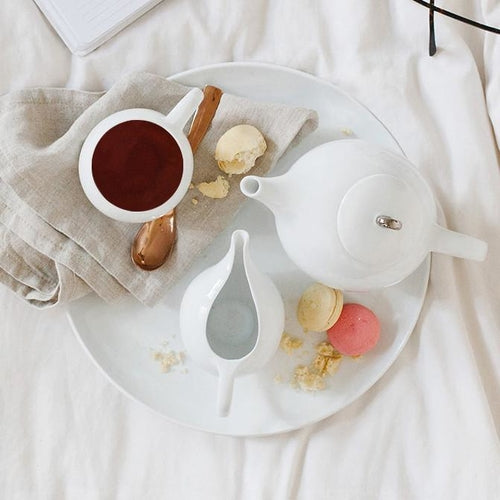 HH teapot - White porcelain