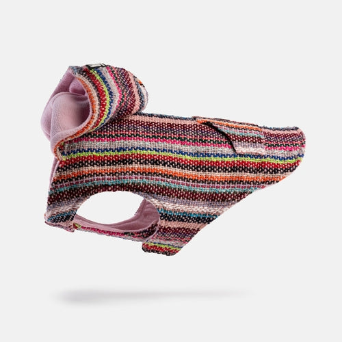 Baja Dog Poncho – Stylish & Cozy Pink Dog Jacket with Poop Bag