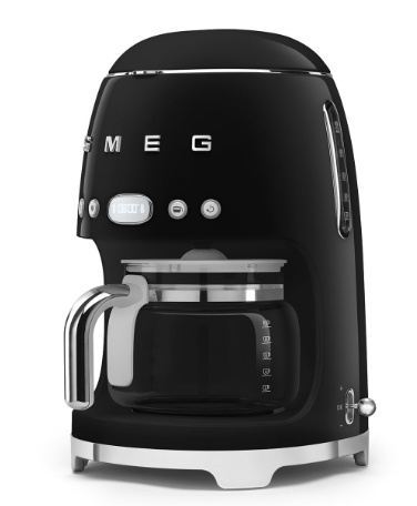 Smeg 50's Style Programmable Drip Coffee Maker - 10-Cup - Black