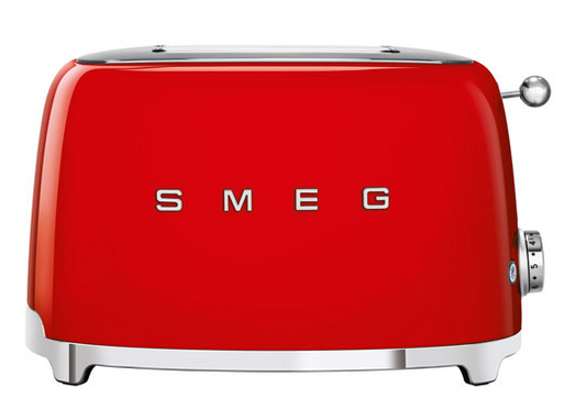 Smeg 50's Style Retro Toaster - 2-Slice - Red